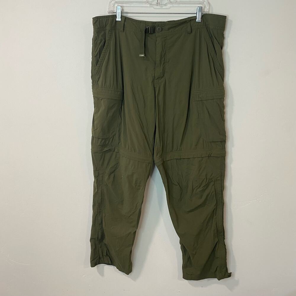 REI Co-op Sahara Convertible Pant Men's Hiking Outdoor Zip‎ Off Green 40 x 30